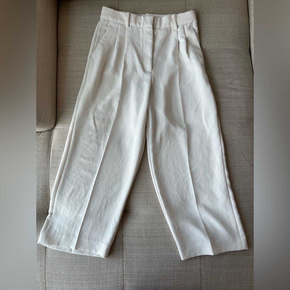 Aritzia Wilfred Alanya Pants Light Birch Sz 8